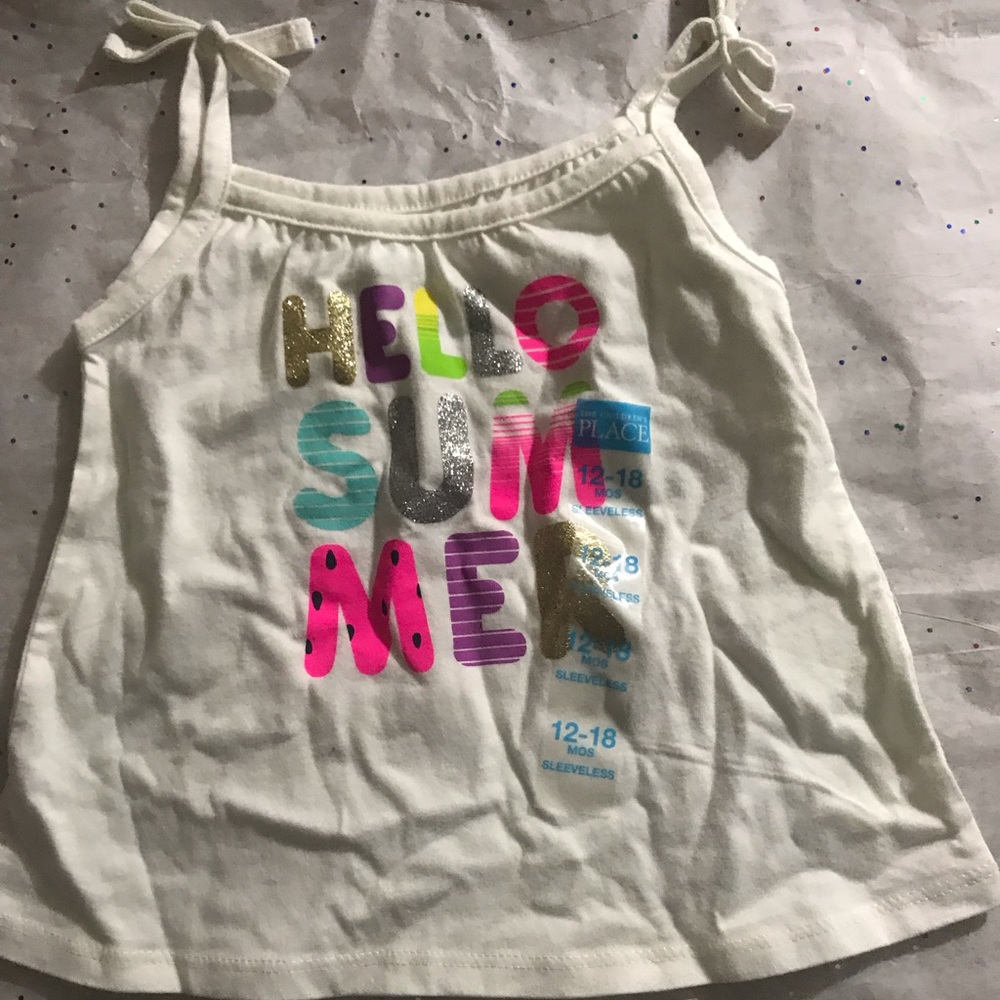 Infant girls 12-18 months “Hello Summer” top☀️